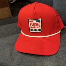 Team Penske Red Adjustable Racing Cap Snap Ba...