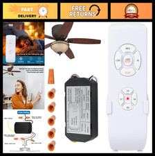 Universal Ceiling Fan Remote Control Kit - Speed, Timer Light Control, Ultra-S