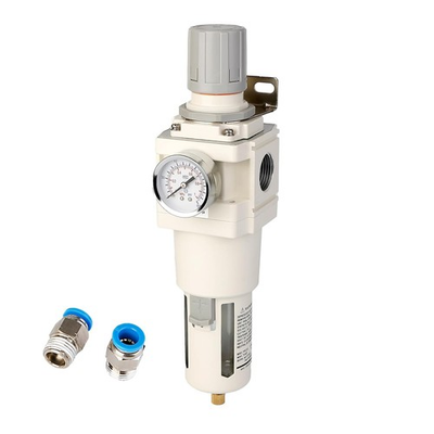 #ad 1quot; NPT Air Pressure Regulator Filter Combo Semi Auto DrainGauge 0 150 PSI 5μm $46.54