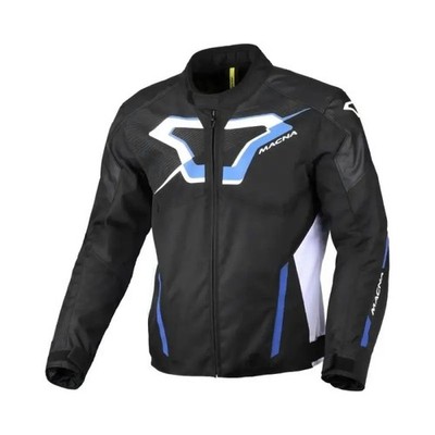 Jacke Motorrad Macna Tazar 2.0 Weiß,Blau,Schwarz