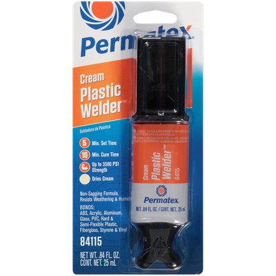 PERMATEX 25ml Plastic Weld High Strength Epoxy Plastic Glue Repair All Type Plastics