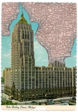 Mail Art David Greenberger "Map Wrap" original collaged postcard 2025