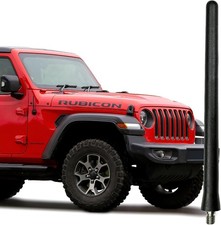 Short Rubber Antenna for Jeep Wrangler JK/JL Gladiator 2007-2024 , Stainless St