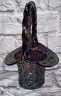 New ListingFenton Purple Carnival Glass Daisy & Button Basket 8" Tall