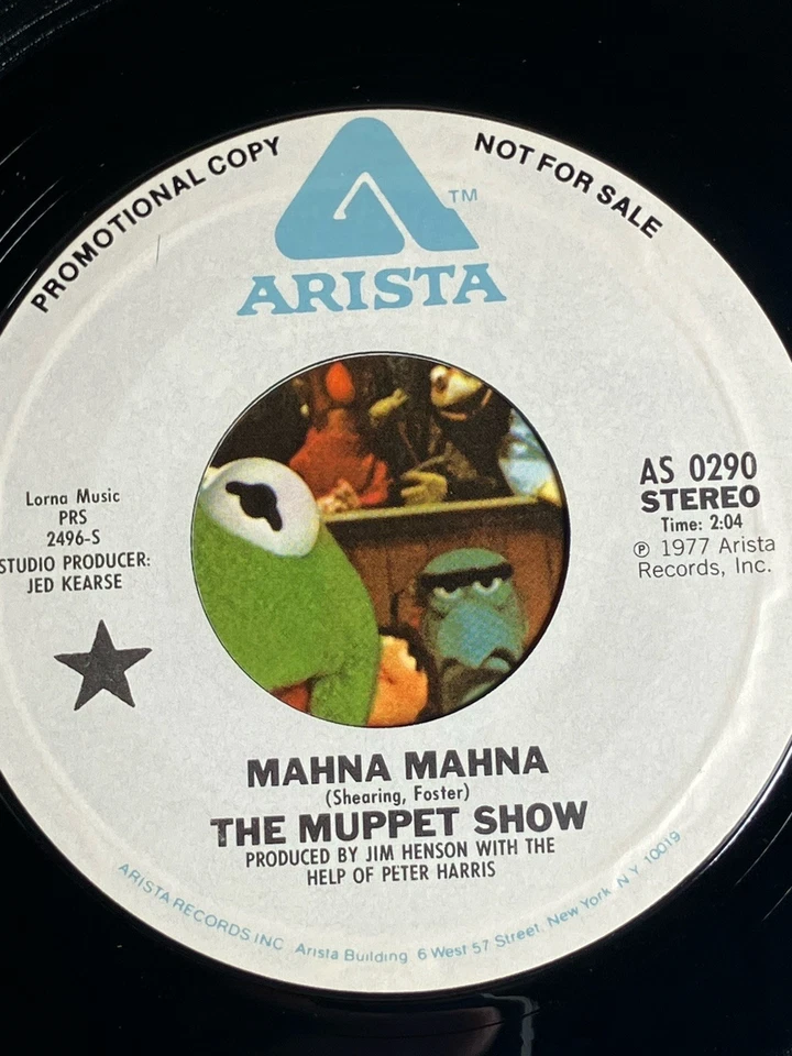 Vintage RARE Promo The Muppets “ Mahna Mahna” Artista Vinyl 45 7” Record Kermit - Image 2 of 4