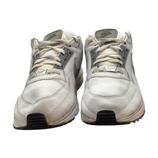 Nike Air Max leather Mens White and Gray Snea...