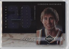 2010-11 Panini Limited Freshman Jumbo Materials /99 Gordon Hayward #9 ms9