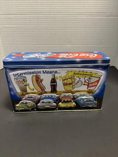 Classic Coca Cola Tin Metal Box Collectible Vintage  1999