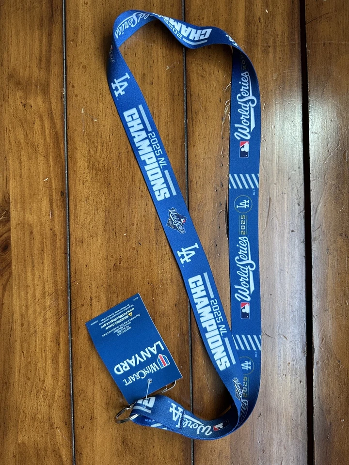 2025 World Series Lanyard Los Angeles Dodgers NLCS Champions Licensed - Image 3 of 4