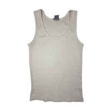 Old Navy Brand Tank Top White 100 Cotton Ribbed Sports Neutral Versatile