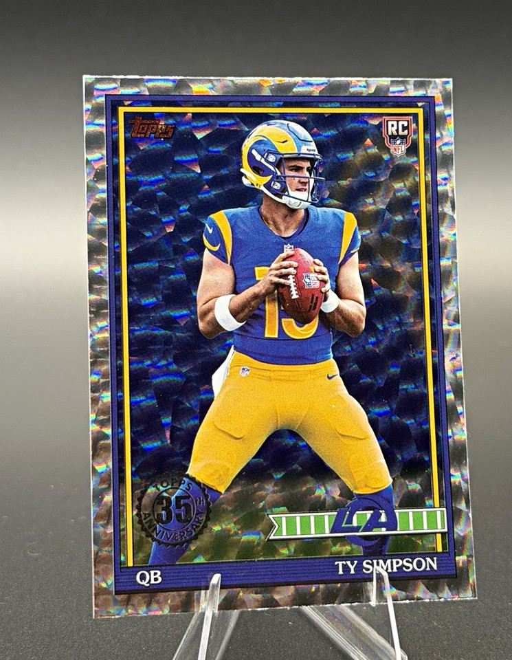 Topps 2026 Ty Simpson Rookie Crackle Foil #91TR-2 Rams