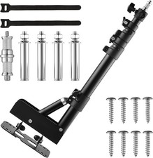 Ring Light Wall Mount with Compact 45" Boom Arm - Adjustable Lightweight Alum...