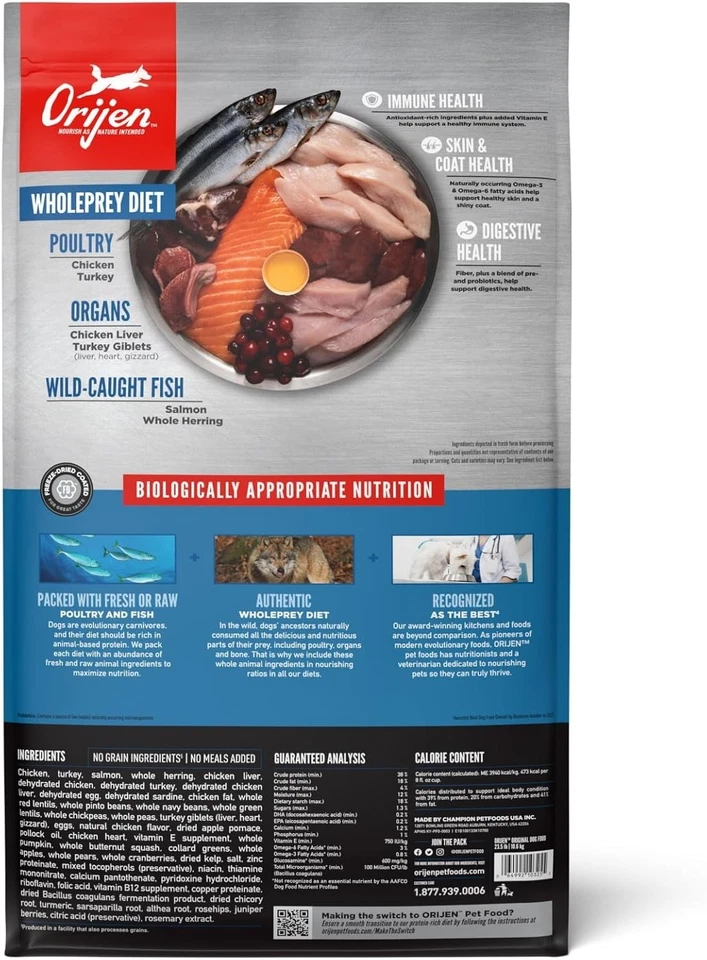 Comida seca para perros Orignal 23,5 lb sin granos de Orijen Foto 2 de 4