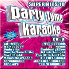 Party Tyme Karaoke - Super Hits 10 16-song CD G - Music CD - Party Tyme Karaok