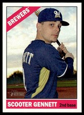 Scooter Gennett 2015 Topps Heritage #95 Milwaukee Brewers 26310 Baseball Card