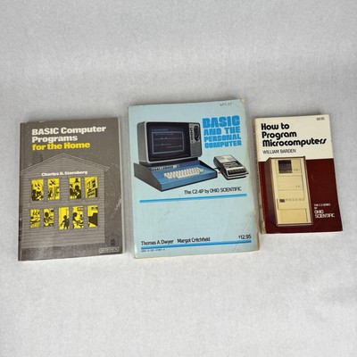 Lot of 3 How to Program Microcomputers 1st Edition 1981 BASIC for Home Personal