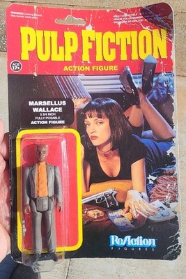 Funko ReAction Pulp Fiction Marsellus Wallace 3.75  Action Figure NIB Worn Card