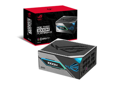 ASUS ROG Thor 1000W Platinum III PSU (80 PLUS Platinum Certified, ATX 3.1, GaN
