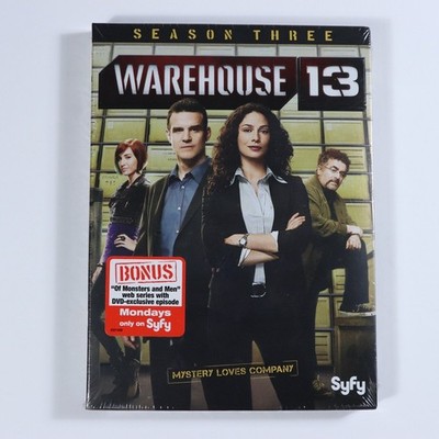 Warehouse 13 Season Three DVD 2012 Syfy Aaron Ashmore Special Features SEALED