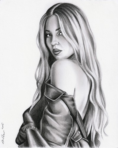 Sydney Sweeney 8x10 Original Graphite Pencil Drawing NO RESERVE Great Jeans