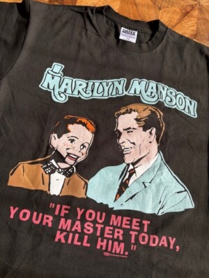 VINTAGE 1996 MARILYN MANSON MEET YOUR MASTER COP KILL TSHIRT