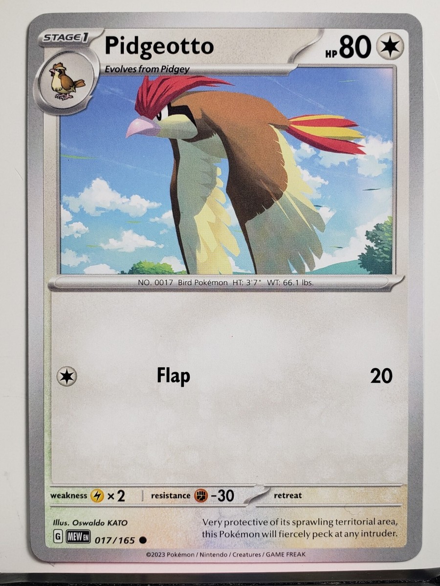 Pidgeotto 017/165 NM / M - 151 Scarlet Violet Pokemon Card