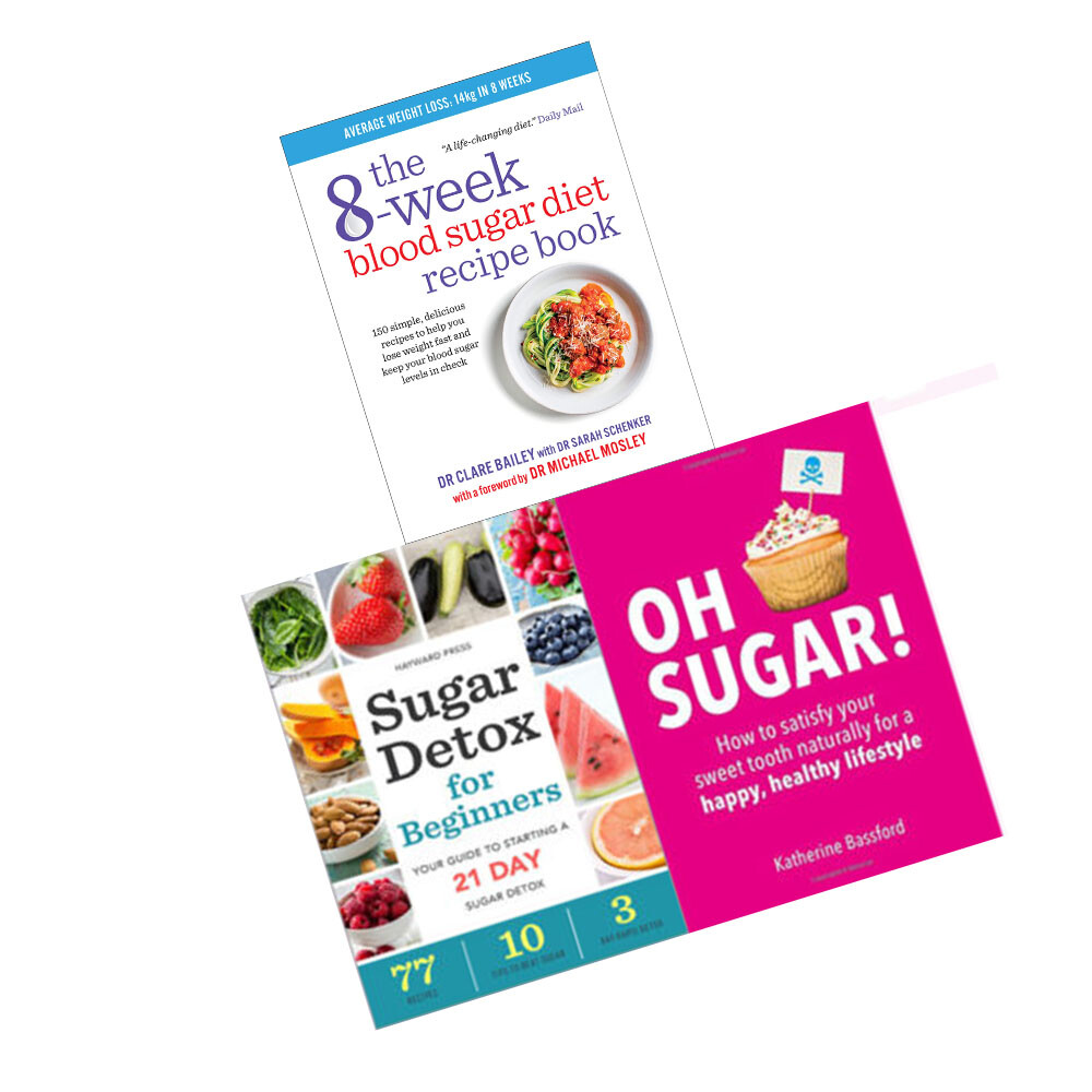 Clare Bailey 8-Week Blood Sugar Diet Recipe 3 Books Collection Set Sugar Detox