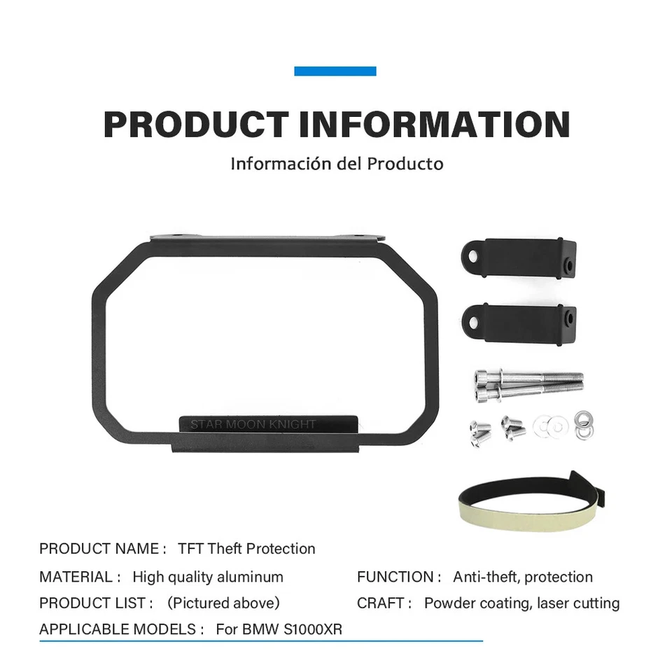Protector de instrumento protector antirrobo TFT 2024 marco para BMW S1000 XR 2023 Foto 4 de 4