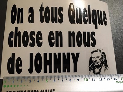 Sticker Johnny Hallyday Tennesse Hommage Citation Moto Voiture Biker Ebay