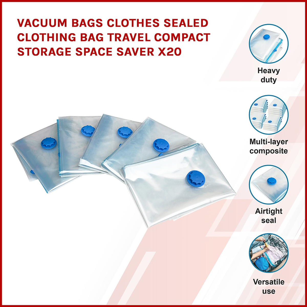 Vacuum Bags Clothes Sealed Clothing Bag Travel Compact Storage