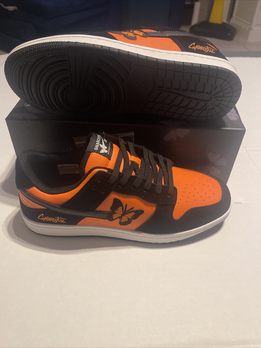 Gnarcotic SB Butterfly Effect Size 12 Orange Black Lil Gnar