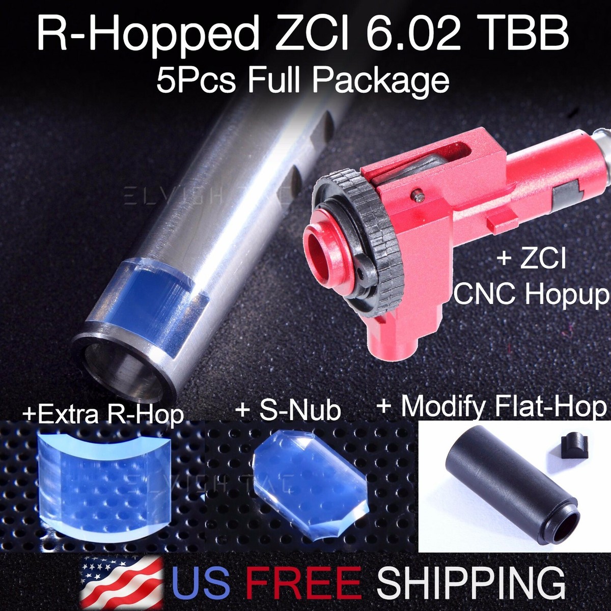 roppiーhoppiー R-Hopped ZCI 6.02 Tightbore barrel Modify Flat-Hop Bucking ZCI CNC