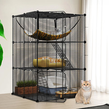 Extra Large Cat Cage with Hammock for Cats, Ferrets, and Small Animals