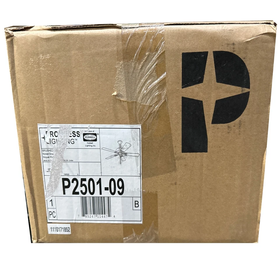 Progress Lighting AirPro 52 Indoor Nickel Transitional Ceiling Fan with Remote - Image 3 of 3