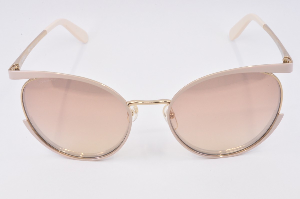 Salvatore Ferragamo Sunglasses SF165S 109 Ivory/Gold, Size  display picture 1