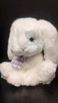 Russ Exclusive For Target Super Soft White & Gray Bunny Rabbit 7'' Easter