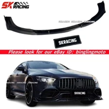 Real Carbon Fiber Body Kits Front Bumper Lip Spoiler Fits Benz GT43 GT53 1PC