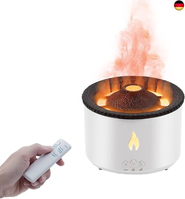 Mcbazel Vulkan Diffuser, 360ML Volcano Diffuser Flamme Aroma Diffusor