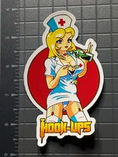 Hook-Ups Sticker Decal - Nurse Anime Pin-Up