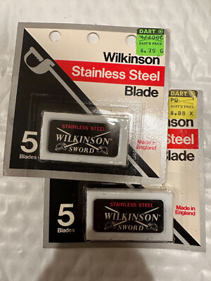 Vintage Wilkinson Sword Stainless Steel Edge Razor Blades Made in England