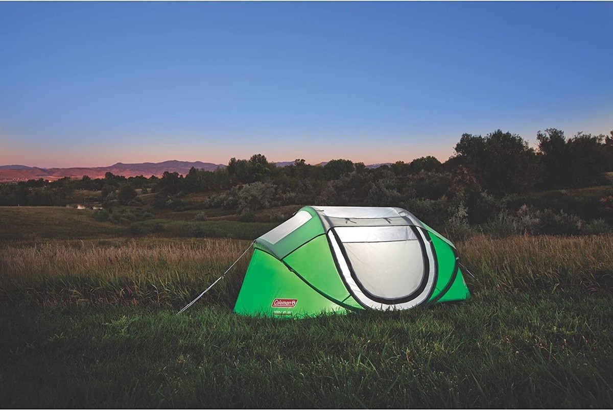Coleman 2P POP-UP TENT グリーン　used Coleman 2 Person Instant Pop Up Camping Tent Green
