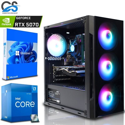 ULTRASCHNELLER Gaming Computer Intel i7 11700F 2TB HDD 1TB SSD 32GB RAM RTX 3050 W11