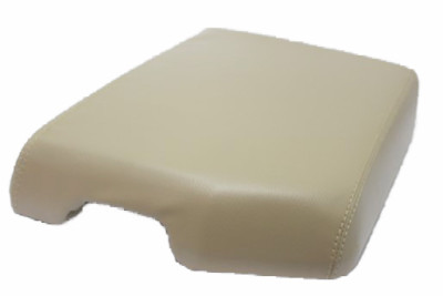 Real Leather Center Console Lid Armrest Cover BEIGE Fit 07-13 Toyota Tundra
