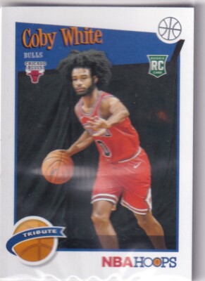 Panini NBA Hoops Basketball 2019/20 No. 295 Coby White Rookie