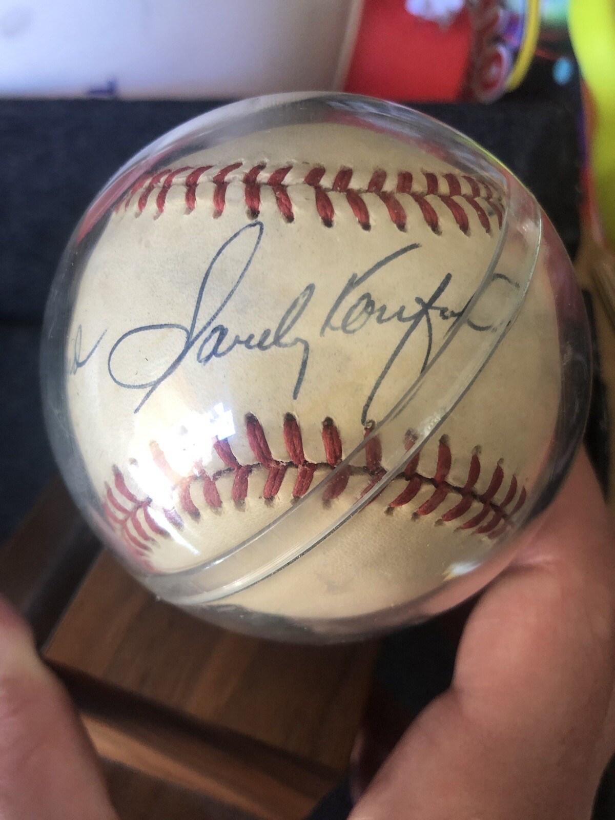 Sandy Koufax Autographed Signed And Whitey Ford baseball With JSA LOA Certification 