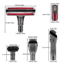 Kit 5 pezzi attacchi spazzola per accessori Dyson V6 adatti con DC16 DC24 DC34 DC59