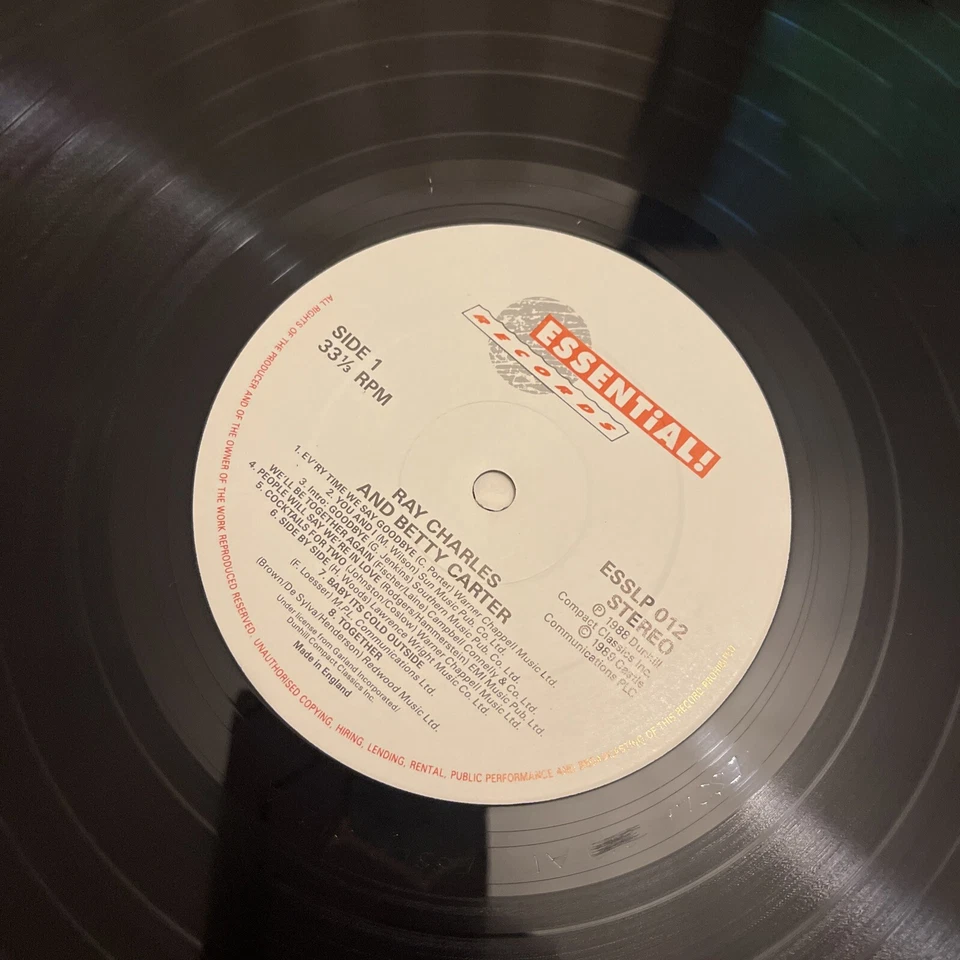 Essential ESSLP 012 Ray Charles And Betty Carter LP - Image 4 of 4