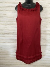 Women’s Dress Size 6 ANN TAYLOR LOFT Sleeveless Has Lining Zip Back Dark Red