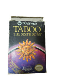 Taboo Sixth Sense (Nintendo NES) Complete in Box w/ Chart & Reg