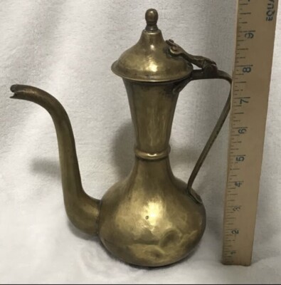 Antique Russian jug of the 17th century Brass Moscow craftsmen 200+ Yrs Old